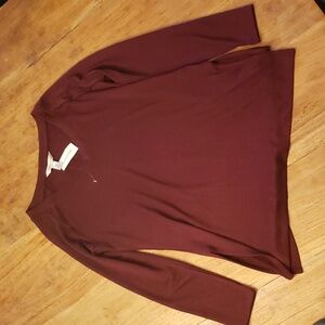 Banana Republic Luxespan V-neck long sleeves T-shirt (petite xxs) NWT